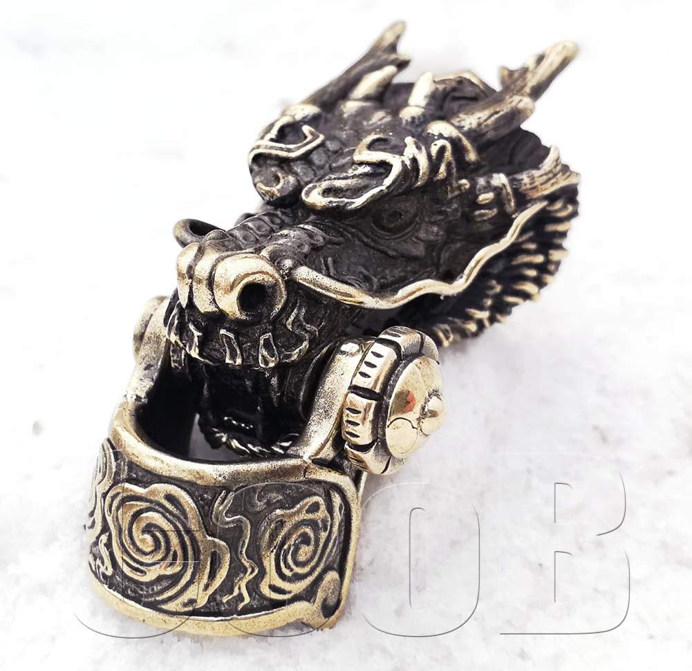 CooB EDC Hand-Casted Paracord Buckle Shackle Bead Dragon. Luxury Paracord Buckles Shackles Beads Locks for Cusom Bracelets Making 1pcs/Lot (Dragon) : Sports & Outdoors