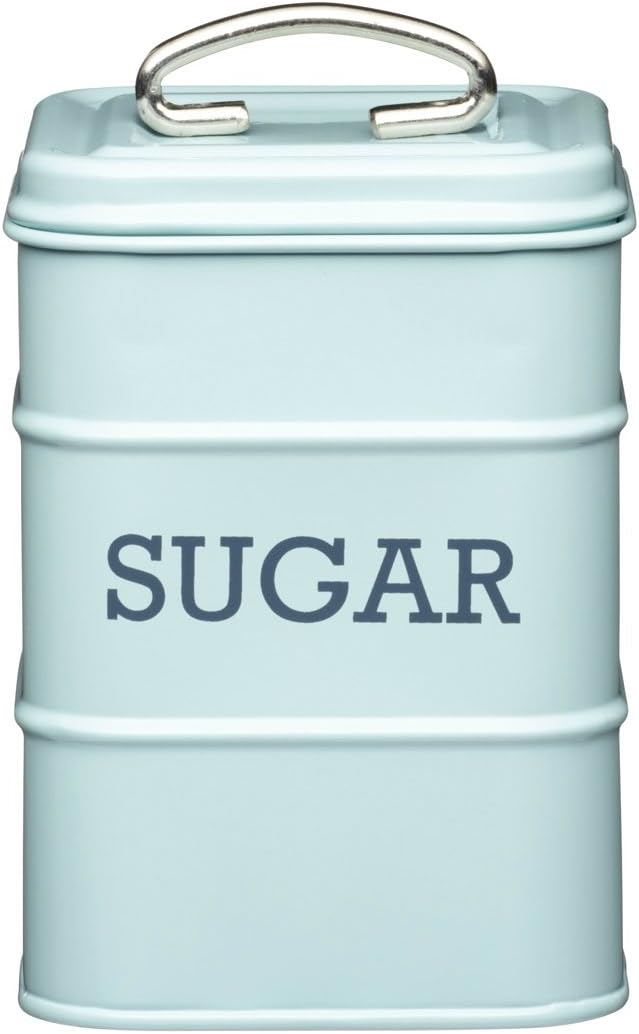KitchenCraft Living Nostalgia Duck Egg Blue Sugar Canister, 11 x 17 cm