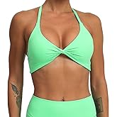 ABOCIW Sports Bras for Women Twist Criss-Cross Back Padded Workout Tank Tops Low Impact Gym Yoga Bra