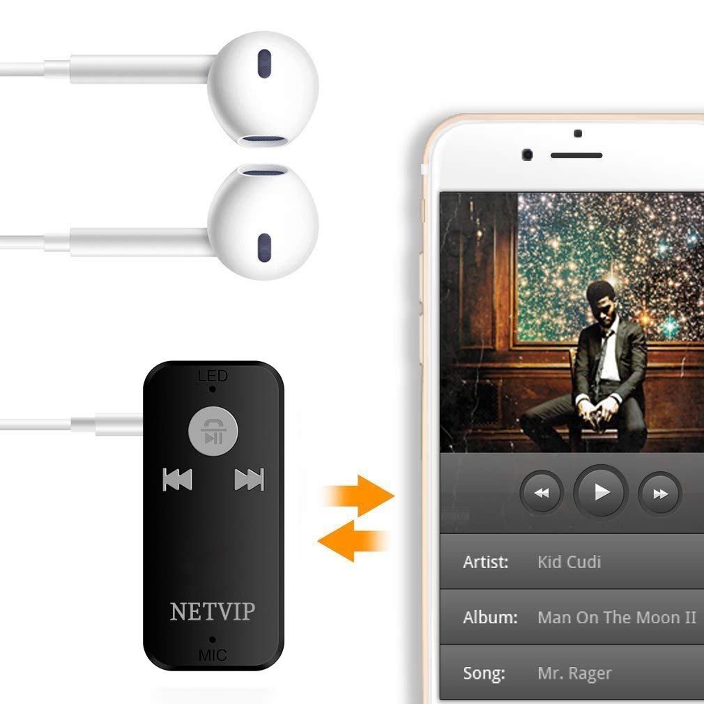 NETVIP Receptor Bluetooth Adaptador Audio Inalámbrico Kit Bluetooth 4.1