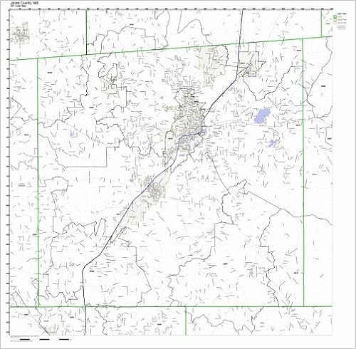 Map Of Jones County Mississippi Jones County, Mississippi Ms Zip Code Map Not Laminated: Amazon.com: Office  Products