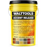 Walttools Colored Accent Release Powder Pigmented Non-Stick Agent for Stamping Concrete - Brings Out Texture, Details, Grout Lines, Impressions (Adobe Brown) (17 Colors)