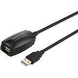CableCreation Gold (Long 16FT) Super Speed USB 2.0 Active Extension Cable, USB 2.0 Extender USB A-Male to A-Female Cable, 5M/16ft, Black