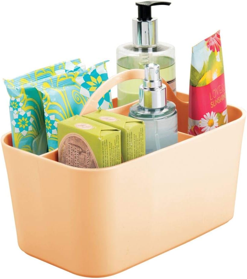 mDesign Plastic Portable Makeup Organizer Caddy Tote