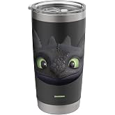 DreamWorks Dragons Toothless Night Fury Big Face Costume 3D Stainless Steel Insulated Tumbler