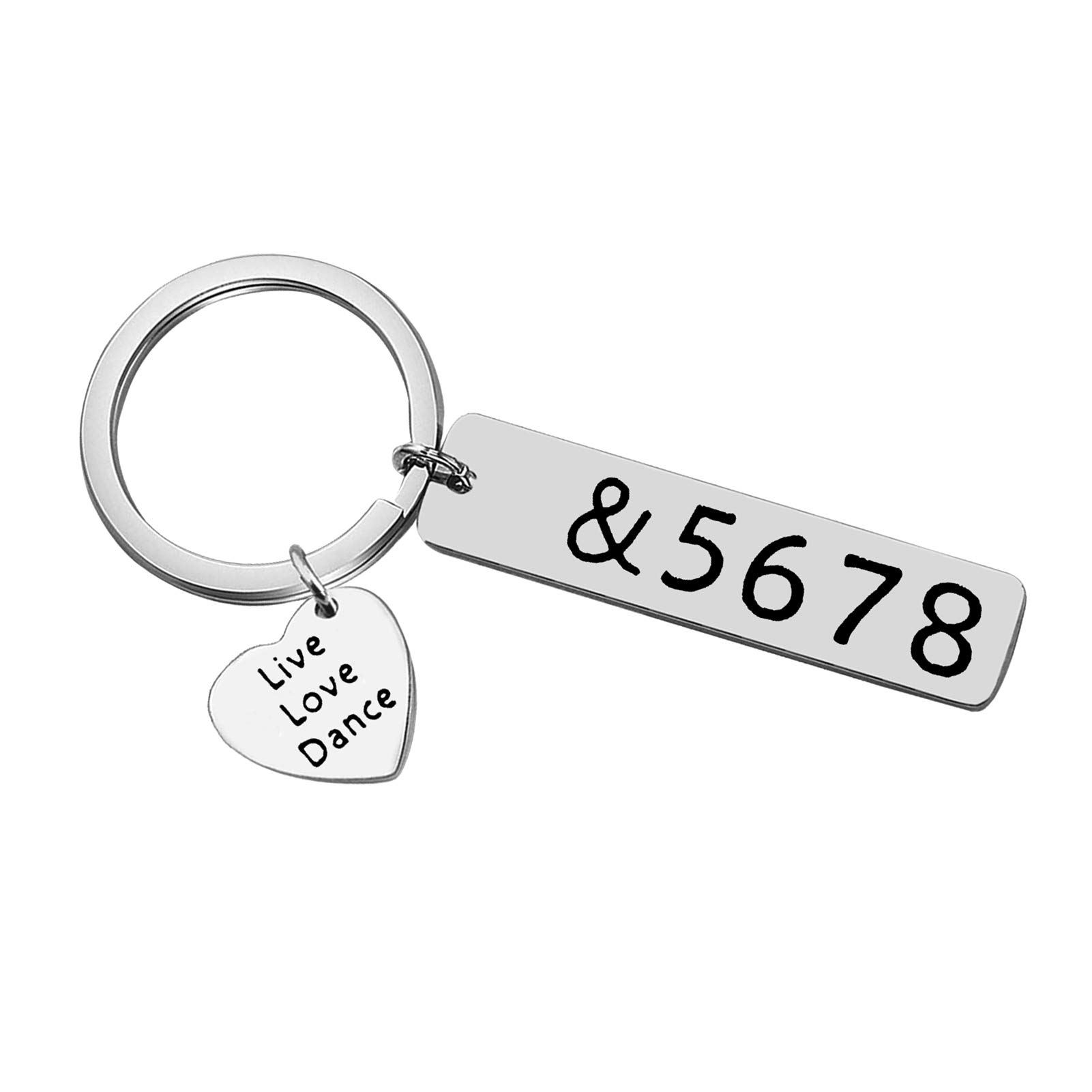 Ximalun Dance Teacher Gifts Keyring Dance Teacher Appreciation Gifts Live Love Dance Keyring Christmas Birthday Gifts End of Year Gifts Thank You Gift for Dance Teacher