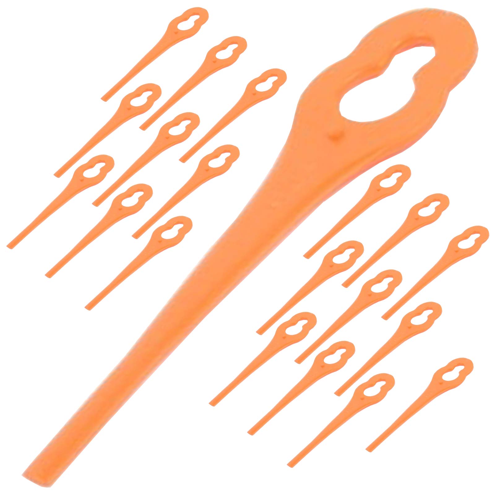 SPARES2GO Plastic Blades Compatible with Lidl, fits Florabest & fits Parkside Grass Trimmer Strimmer (Pack of 20)