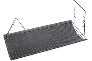 BURLY GRILL 27 inch Charcoal Ash Pan Replacement for Char-Griller 1224 1324 2121 2222 2727 2828 2929, for Charbroil 17302056 Grill Grates Replacement with 2pcs Grate Hanger