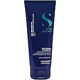 Alfaparf Milano Semi Di Lino Anti Orange Blue Conditioner Brown, Chestnut & Dark Hair - Color Safe Conditioner for Damaged Hair - Sulfate & Paraffin Free (6.76 oz / 200 ml)