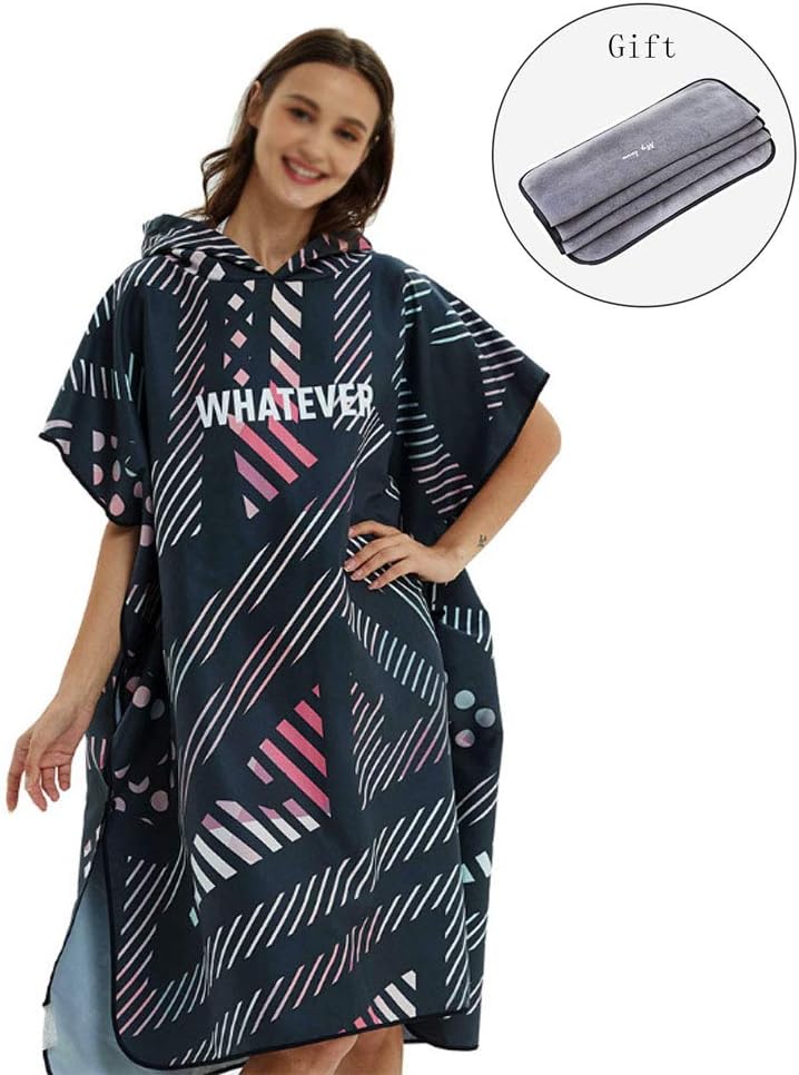 long sleeve towel poncho