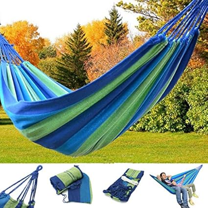 Rudrransho Marketing Double Size Hammock Swing For 2 Persons-With Carry Pouch Included