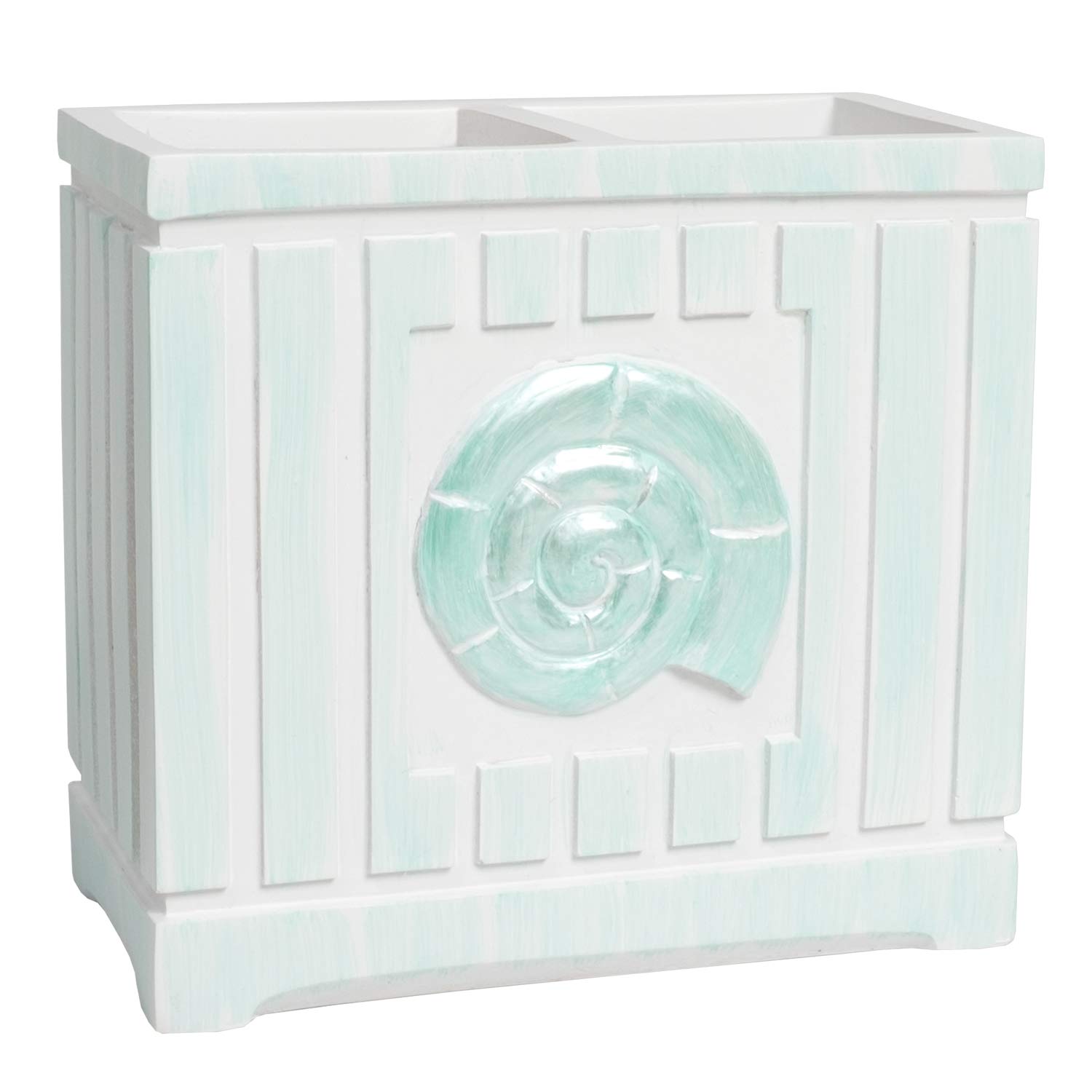 Sweet Home Collection Contemporary Decorative Beautiful Designs Bath Shower Tub Décor, Resin, Beach Shells, Toothbrush Holder