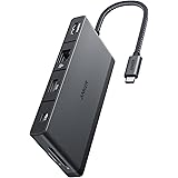 Anker 552 [USB]-[C] [Hub] (9-in-1) with 100W Power Delivery, [4K]@30Hz [HDMI], 4 [USB]-[C] and [USB]-A Data Ports, Ethernet a