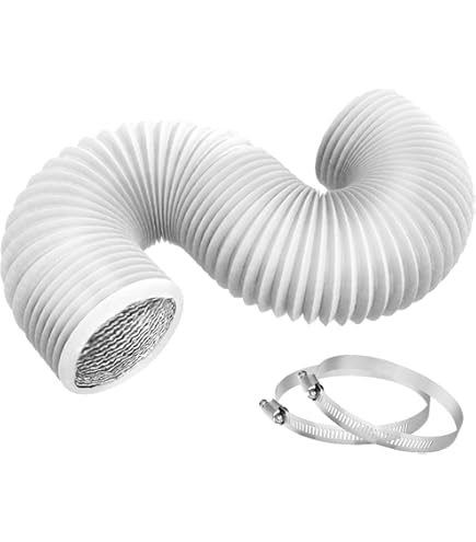 Tuyau Flexible En Aluminium De 80 Mm De Diamètre Intérieur - 3/6 M - Tuyau De Ventilation - Tuyau D'aération - Tuyau De Séchage - Conduit D'échappement