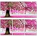 Cross Kit Stitch, Kisstaker 54x118cm Sakura Cherry Blossom Trees DIY Cross Stitch Embroidery Kit Home Decor Arts, Crafts & Sewing Cross Stitch