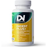 4-in-1 Prebiotic Probiotic & Postbiotic for Women & Men, Complete Gut & Digestive Support Supplement, Pre Post Probiotics & Digestive Enzymes 60 Capsules,Made in USA