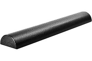 Yes4All High-Density EPP Half Round Back Roller Foam, Exercise Foam Roller for Yoga, Pilates & Stretching - 12, 18, 24, 36 in