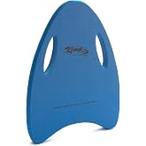 Kemp USA Contour Swim Kickboard with Handles EVA Foam Training Board Pool Swim Training Aid for Kick Drills Water Aerobics &amp; Swim Teams 16.5 x 12.25 in Royal Blue