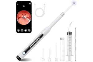 B.URHERO Tonsil Stone Removal Kit with Camera- Visual Tonsil Stone Remover Tool - Led Light Tonsillolith Removal Tool with 4 Head Attachments