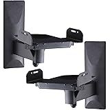 VideoSecu One Pair of Side Clamping Speaker Mounting Bracket with Tilt and Swivel for Large Surrounding Sound Speakers MS56B 3LH