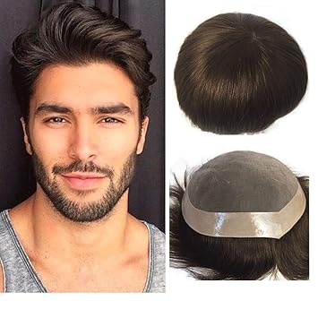 Amazon Com Cxpy Human Hair Men S Toupee Mono Toupee Natural