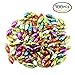 Etmact 100pcs Assorted Colors Mini Plastic Light bulb Beads Christmas Decoration for DIY Craft mini decorations,plastic light bulbs,mini christmas bulbs,craft beads,mini light bulbs