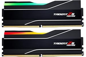 G.SKILL Trident Z5 Neo RGB Series (AMD Expo) DDR5 RAM 32GB (2x16GB) 6000MT/s CL30-38-38-96 1.35V Desktop Computer Memory UDIMM - Matte Black (F5-6000J3038F16GX2-TZ5NR)