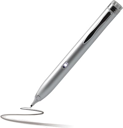 Navitech Silver Digital Active Stylus Pen for Lenovo YOGA Tab 3 Pro/8/10