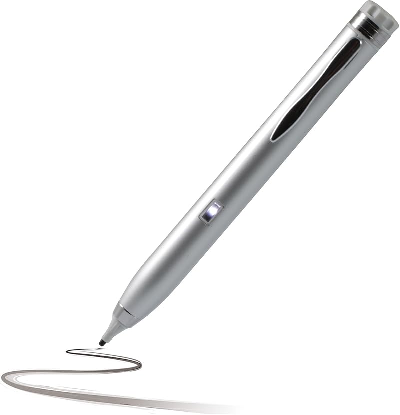 Navitech Silver Digital Active Stylus Pen for Lenovo YOGA Tab 3 Pro/8/10