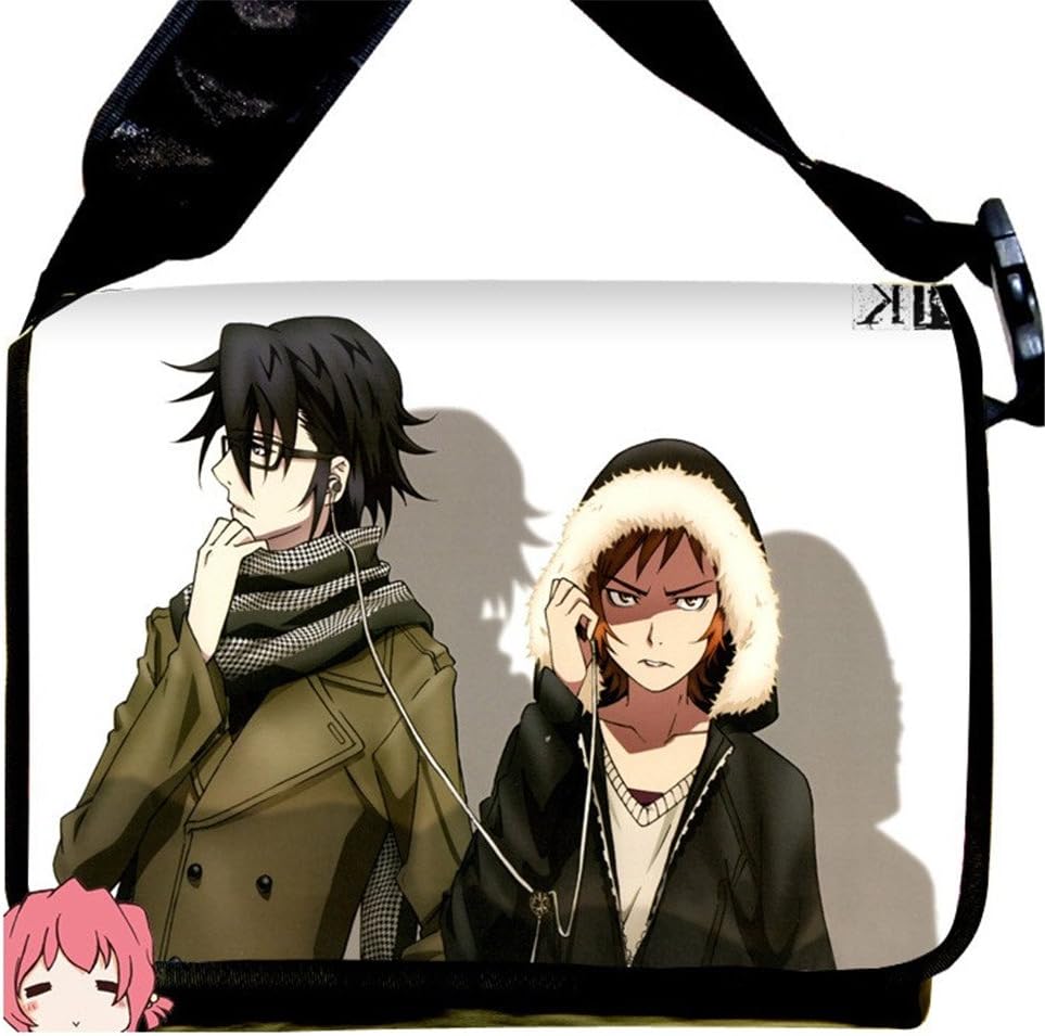MiracleL K Project Anime Cosplay Canvas Backpack Messenger Bag Shoulder Bag