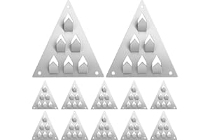 Baluue 12pcs Sound Absorption Clips with Triangular Base, Acoustic Impaling Mounting Clips for Wall