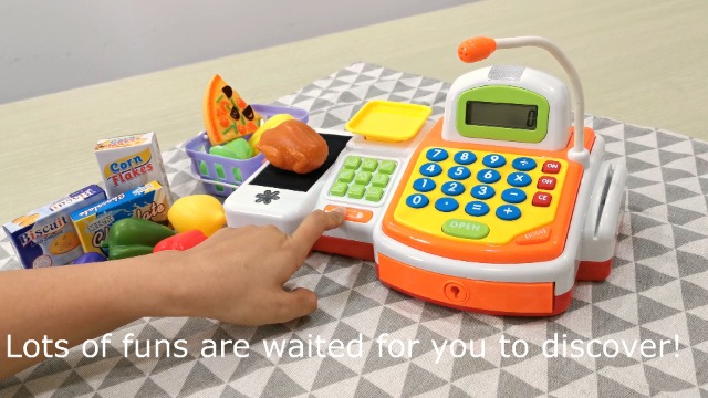 6 KIDAMI+Pretend+Register+Realistic+Accessories