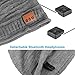 Pococina Upgraded 4.2 Bluetooth Beanie Music Hat Winter Knit Hat Cap Wireless Headphone Musical Speaker Beanie Hat as Christmas Birthday Gifts for Men Women Teen Girls Boys, Built-in Mic - 012 Gray