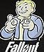 Fallout Character Mens Black T-shirt Licensed,Large