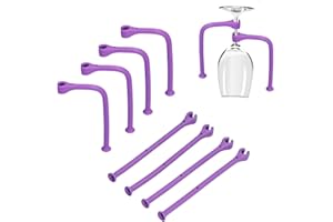 8Pcs Silicone Dishwasher Attachment, Stemware Holder Goblet Holder Dishwasher Wine Glass Protector, Silicone Stemware Saver F