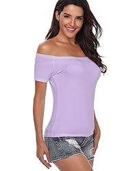 Fuinloth Women's Off Shoulder Tops, One Shoulder