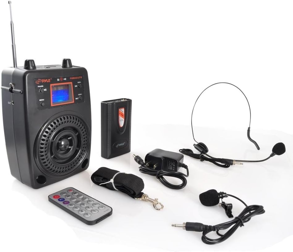 portable pa system with lapel microphone