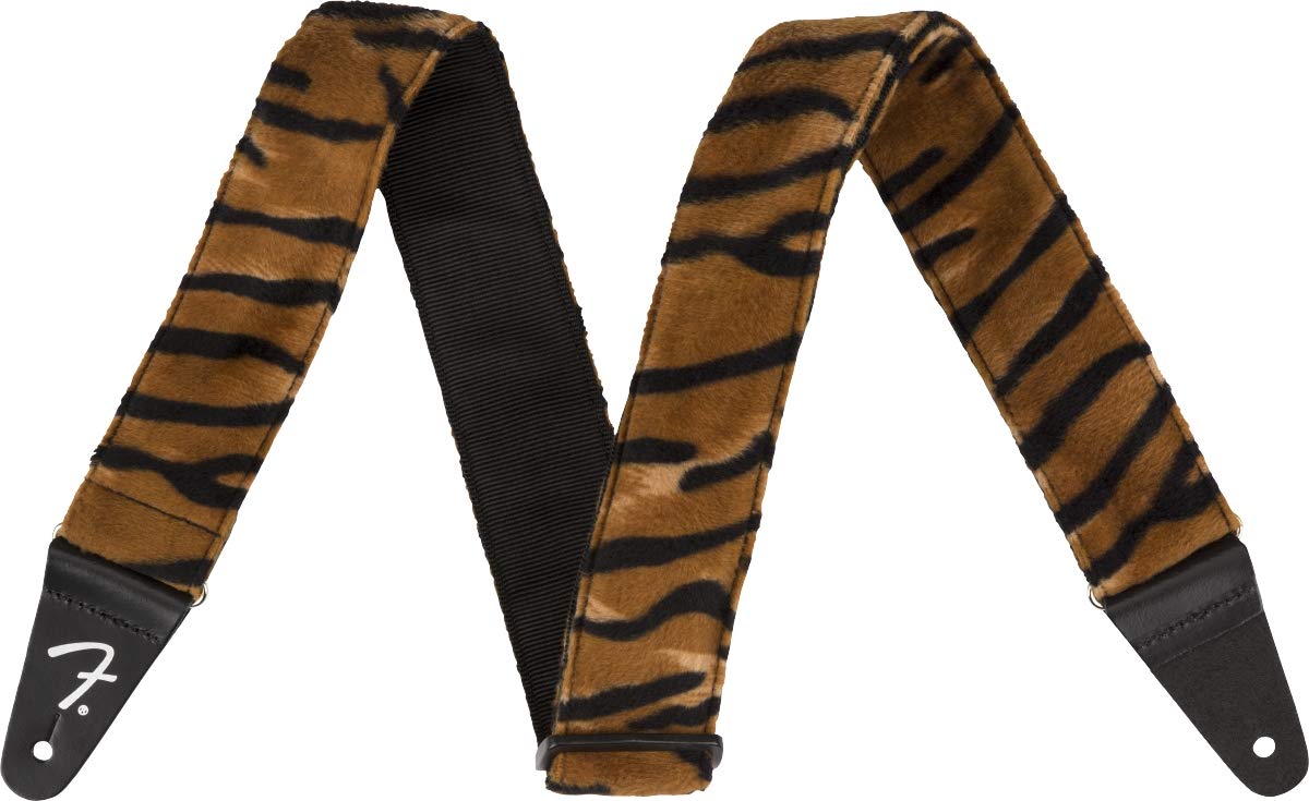 Fender® Wild Animal Print Guitar Strap - Tiger. Suitable for Electric, Acoustic & Bass Guitars