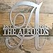 Personalized Metal Monogram Letter, Customized Door Hanger Monogram, Split Letter Monogram