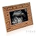 KATE POSH - Love at First Sight - I Love You Grandbaby - Baby Sonogram Photo Frame - Engraved Natural Wood Picture Frame (3 1/2 x 5 Horizontal)