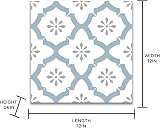 FloorPops Alfama Peel & Stick Floor Tiles Multi-Colour 12 x 12 inches view 8