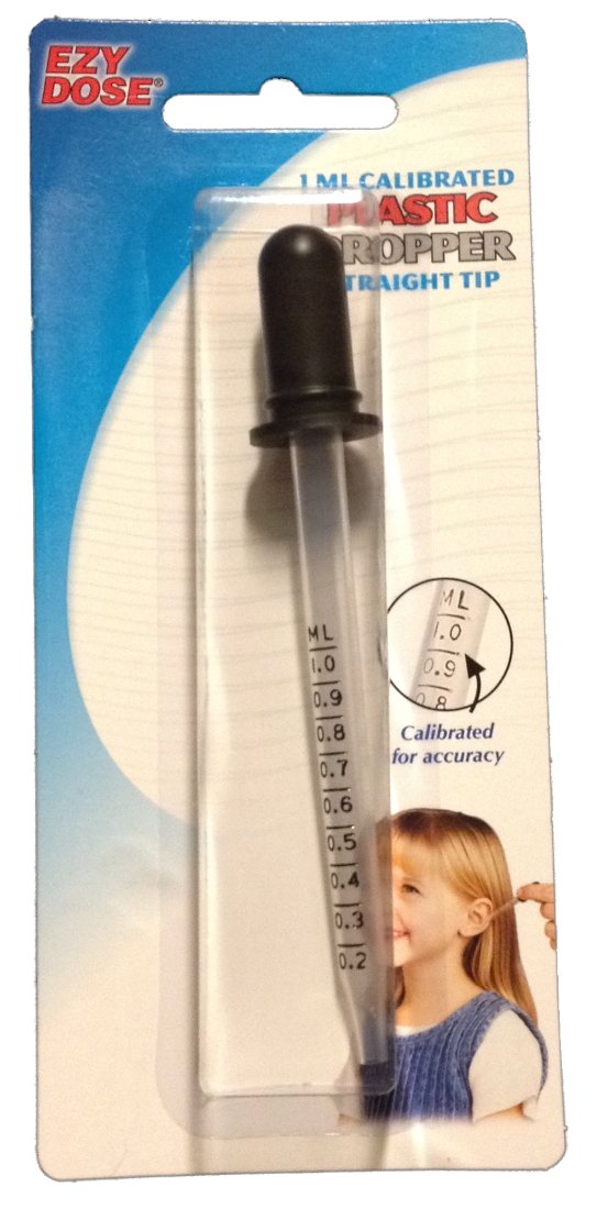 Ezy Dose Calibrated Plastic Medicine Dropper Straight Tip, 6934 1 ml Health
