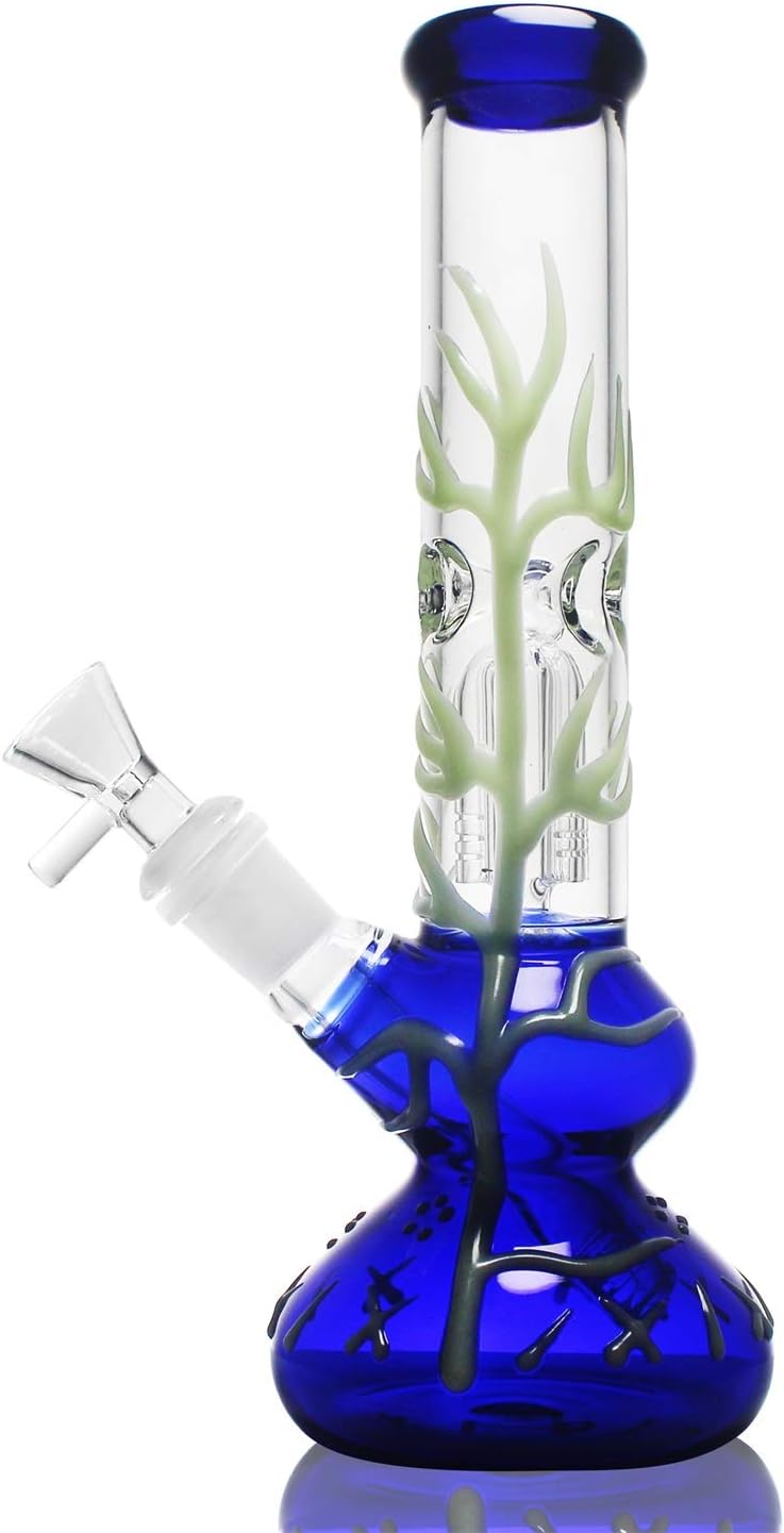 Tea Ceremony-10'' Blue Luminous Vase 18-14mm Joint