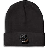 Beanies for Men Black Lab Labrador Dog Newfoundland Head Skull Cap Winter Hats Women Acrylic One Size