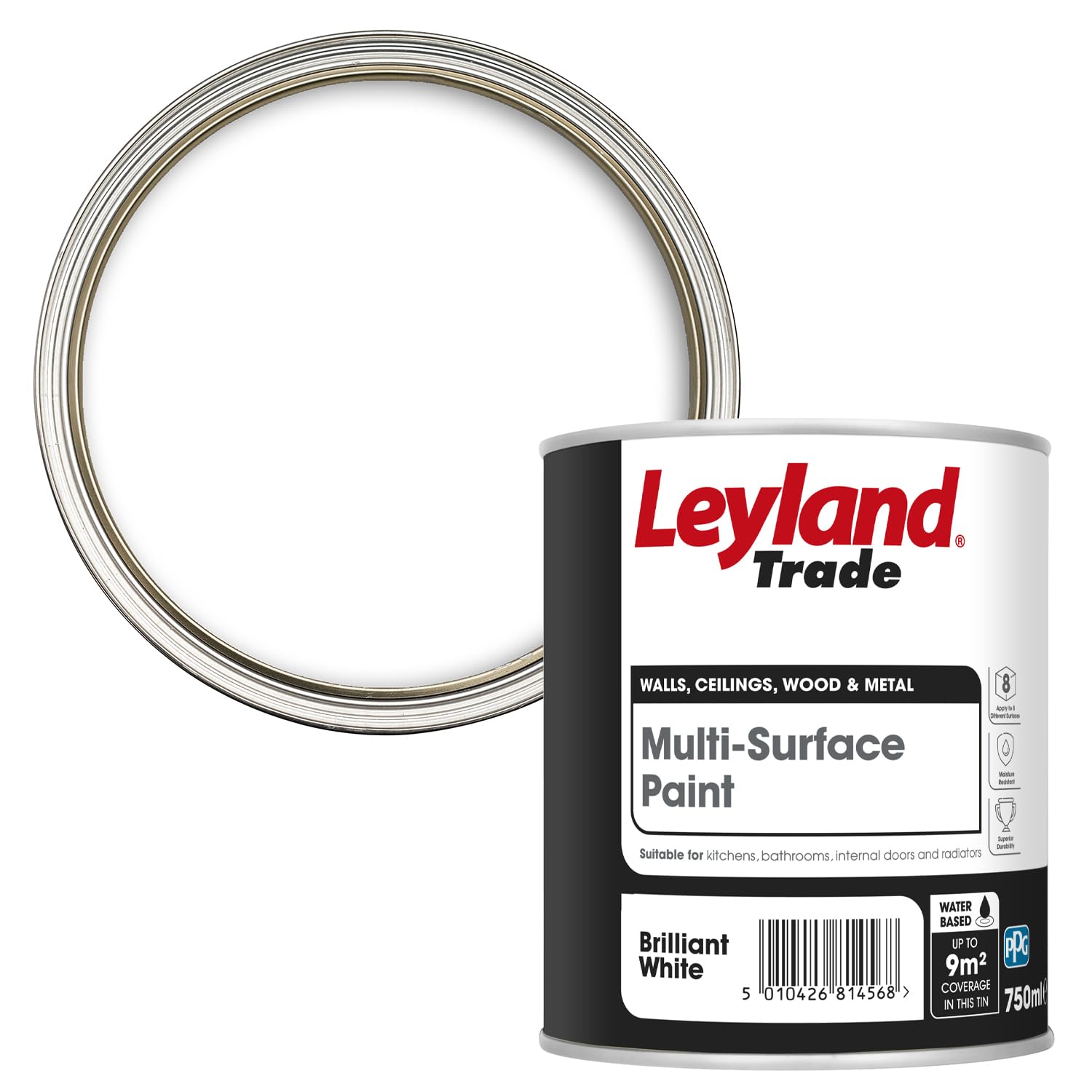 Leyland Trade - Multi-Surface Undercoat - Quick Dry - Brilliant White - 750ml