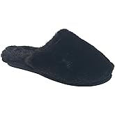 Nine West Women’s Faux Fur Slippers – Classic Closed-Back Indoor House Shoes
