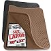 Large Cat Litter Trapper Mat With Exclusive Urine/Waterproof Layer. Larger Holes with Urine Puppy Pad Option for Messy Cats. Soft on Paws and Light. By iPrimio. (Brown Color) primary