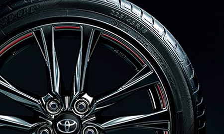 Amazon Toyota トヨタ純正 Gr ガズーレーシング ホイールデカールキット 1台分セット プリウスa Zvw41w S Grスポーツ用 H29 12 ステッカー デカール 車 バイク