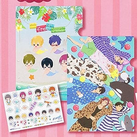 Amazon タイトーくじ Free Eternal Summer クリアファイル クリアステッカー賞 パジャマ 単品 アニメ 萌えグッズ 通販