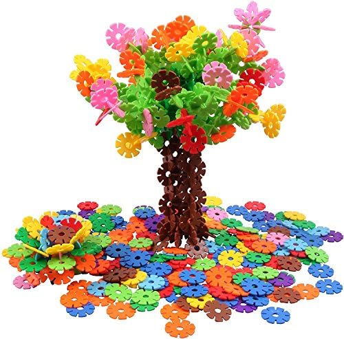 GoldFlower Brain Flakes 300 Piece Creative Educational Plastic Building Blocks Set Engineering Toy for Children Motor Skills